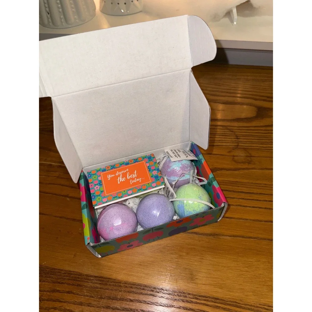 Mineral Me California Aromatherapy‎ Bath Bombs Gift Set 6 Piece Rose Lavender